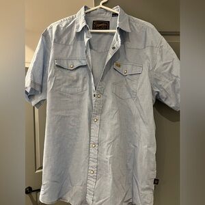 Howler Brothers Short Sleeve Button Down Shirt, size L